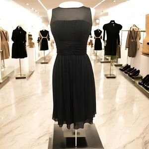 Dress Barn Collection Black Sleeveless Sheer Top Dress | Size 10